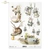 Ringing easter bells, decorated with flowers and each one differently, easter motifs, easter, spring